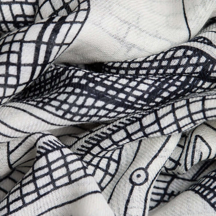 Sciarpa Paris Bianco