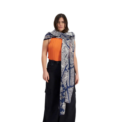 Sciarpa Turgot Blu Scuro