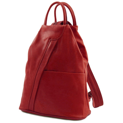 Shanghai - Italian leather backpack - full - grain leather | TL140963