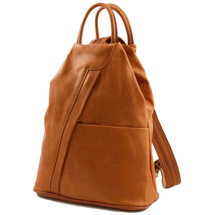 Shanghai - Italian leather backpack - full - grain leather | TL140963