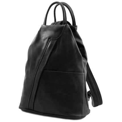 Shanghai - Italian leather backpack - full - grain leather | TL140963