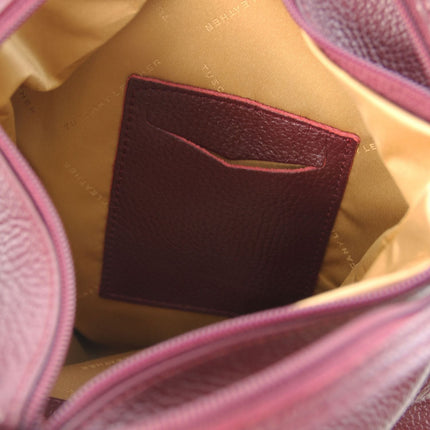 Shanghai - Italian leather backpack - pebbled leather | TL141881