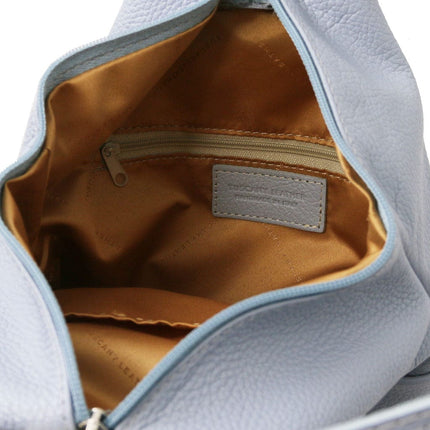 Shanghai - Italian leather backpack - pebbled leather | TL141881