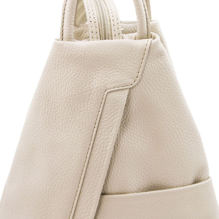 Shanghai - Italian leather backpack - pebbled leather | TL141881