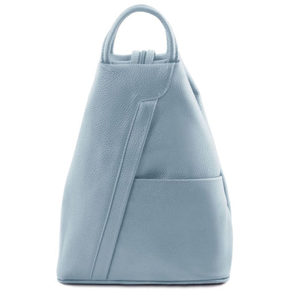 Shanghai - Italian leather backpack - pebbled leather | TL141881