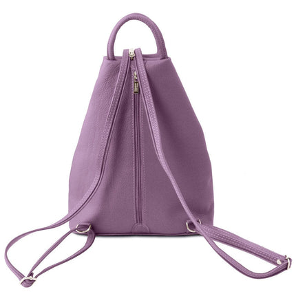 Shanghai - Italian leather backpack - pebbled leather | TL141881