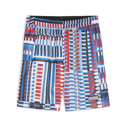Shorts Pantaloncini Calcio Puma Fanwear Capsule Jersey Blu Red 2024