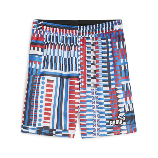 Shorts Pantaloncini Calcio Puma Fanwear Capsule Jersey Blu Red 2024