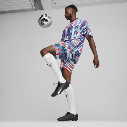 Shorts Pantaloncini Calcio Puma Fanwear Capsule Jersey Blu Red 2024