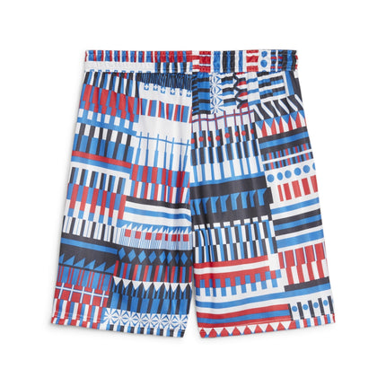 Shorts Pantaloncini Calcio Puma Fanwear Capsule Jersey Blu Red 2024