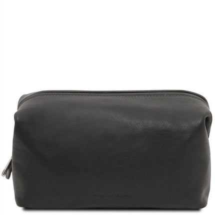 Smarty - Matte leather toiletry bag - Large size | TL141219