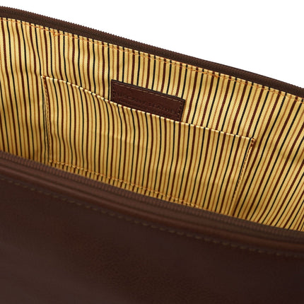 Smarty - Matte leather toiletry bag - Large size | TL141219