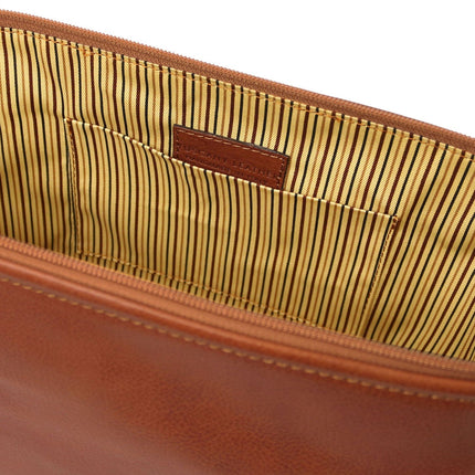 Smarty - Matte leather toiletry bag - Large size | TL141219