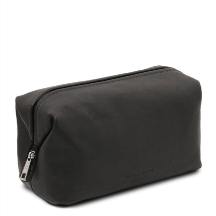 Smarty - Matte leather toiletry bag - Large size | TL141219