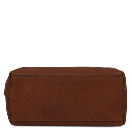 Smarty - Matte leather toiletry bag - Large size | TL141219