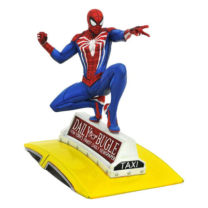 Spider - Man 2018 Marvel Video Game Gallery PVC Statue Spider - Man on Taxi 23 cm