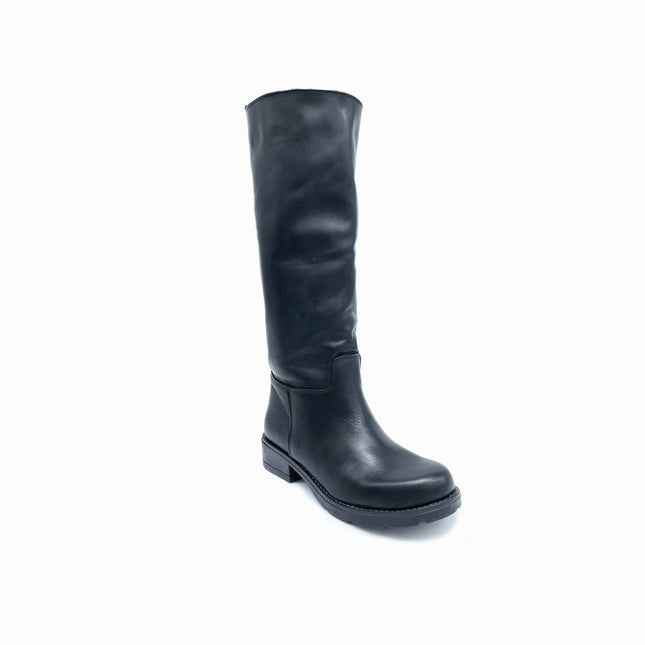 Stivale BELGIO in Vera Pelle Nero