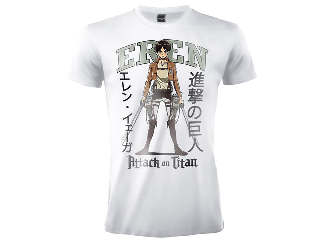 T-Shirt Attack on Titan - Eren XL bianca