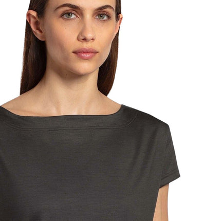 T-shirt Ava Merino 140 Donna Dark Green