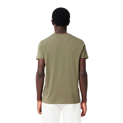 T-shirt Classic In Pima Uomo Verde Cachi