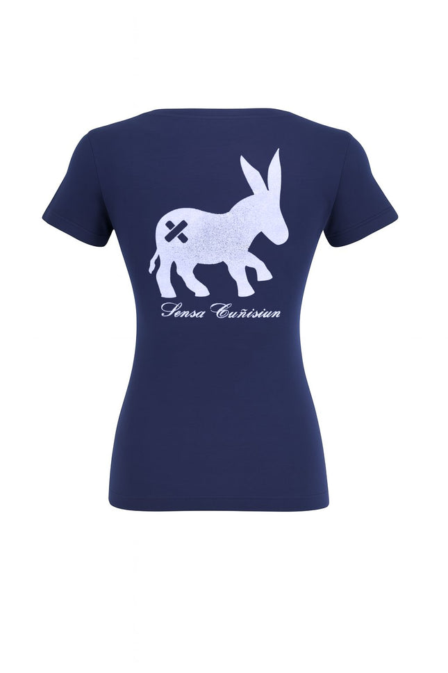 T-shirt Classic Logo Donna Blue Navy