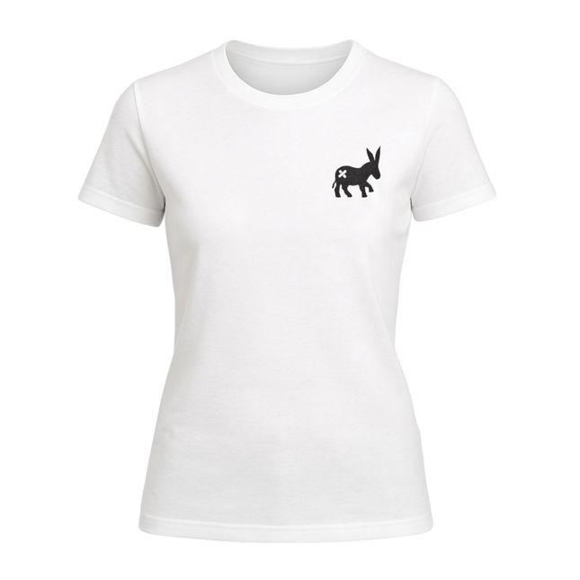 T-shirt Classic Logo Donna White/Black