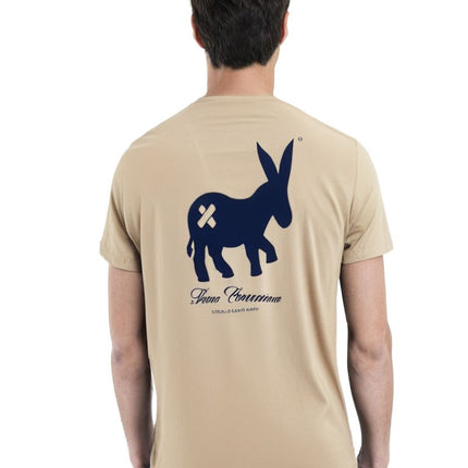 T-shirt Classic Logo Uomo Beige/Blue