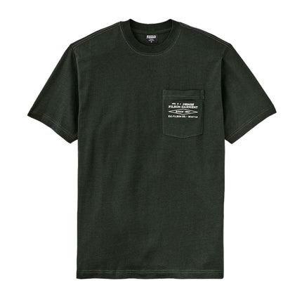 T-shirt Embroidered Pocket Uomo Dark Timber Diamond