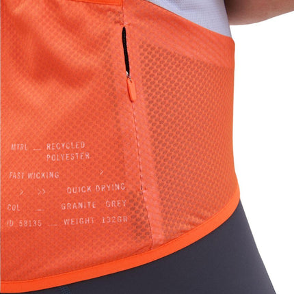 T-shirt Essential Road Logo Uomo Granite Grey/Zink Orange