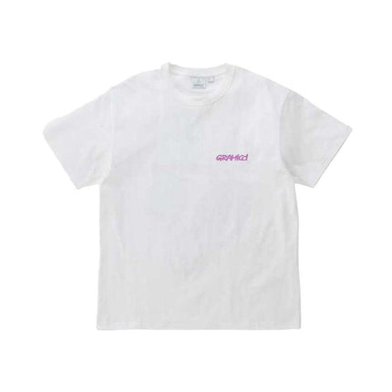 T-shirt Footprints Uomo White