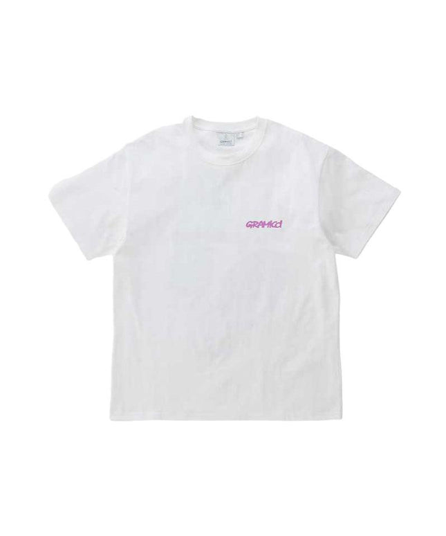 T-shirt Footprints Uomo White