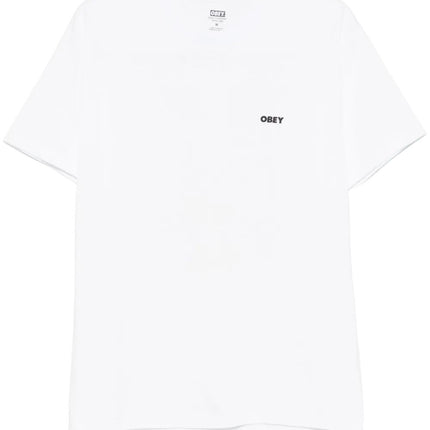 T-shirt Icon Stencil Flame Uomo White
