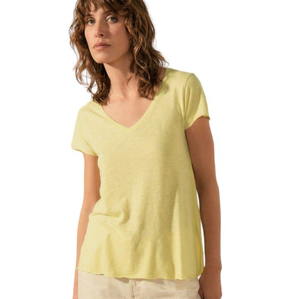 T-shirt Jacksonville V Donna Vintage Pistachio