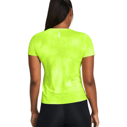 T-shirt Launch Elite Printed Donna High Vis Yellow/Reflective