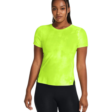 T-shirt Launch Elite Printed Donna High Vis Yellow/Reflective