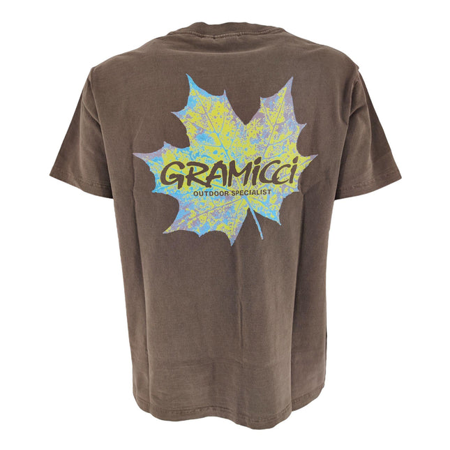 T-shirt Leaf Uomo Brown Pigment