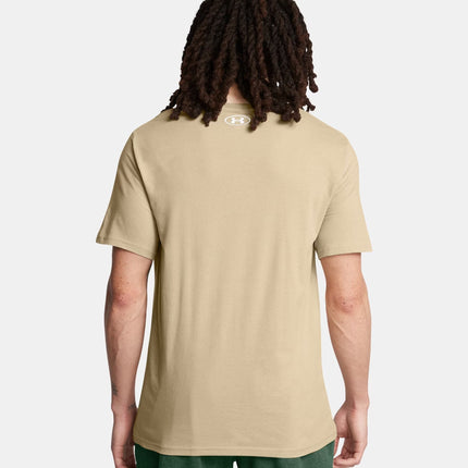 T-shirt Left Chest Logo Uomo City Khaki/White