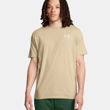 T-shirt Left Chest Logo Uomo City Khaki/White