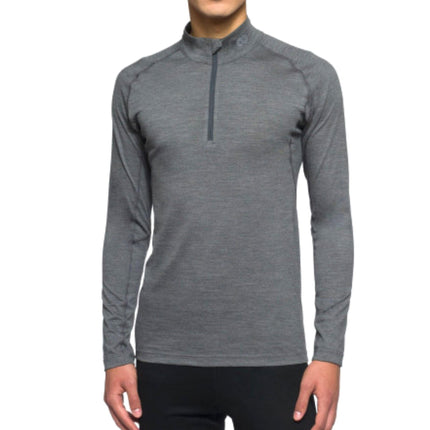 T-shirt LS Half Zip Uomo Grigia