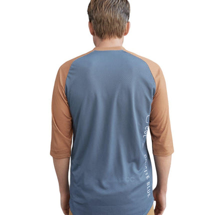 T-shirt MTB Pure 3/4 Uomo Calcite Blue/Aragonite Brown