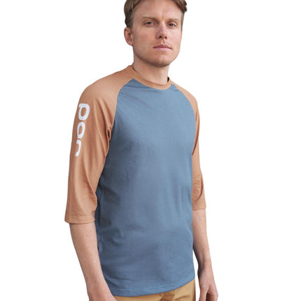 T-shirt MTB Pure 3/4 Uomo Calcite Blue/Aragonite Brown