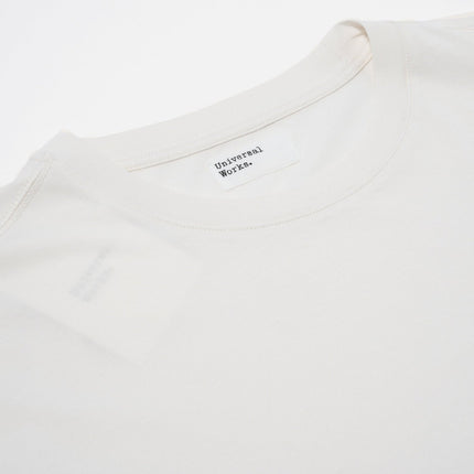 T-shirt Print Pocket Uomo Ecru