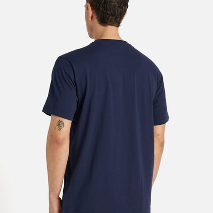 T-shirt Print Pocket Uomo Navy