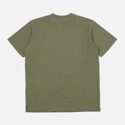 T-shirt Print Pocket Uomo Olive