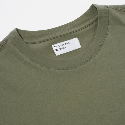 T-shirt Print Pocket Uomo Olive