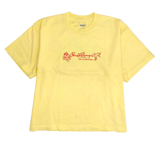 T-shirt Pure And Simple Donna Pale Banana