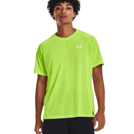 T-shirt Streaker Run Uomo Lime Surge/Reflective