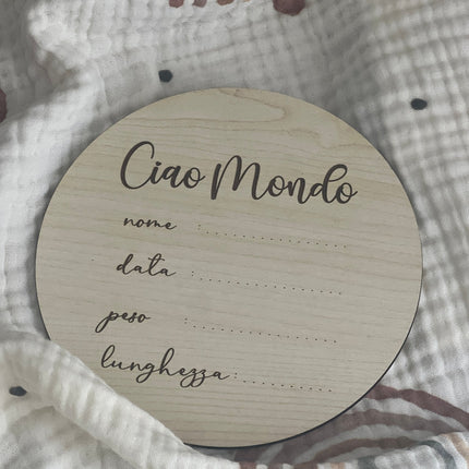 Targhette in Legno Mono