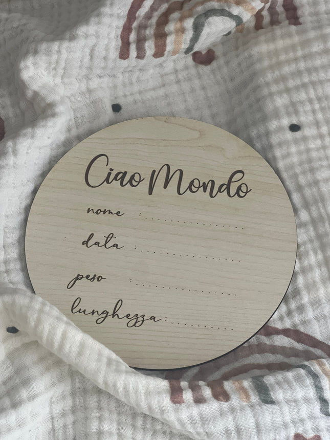 Targhette in Legno Mono