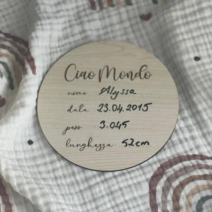 Targhette in Legno Mono